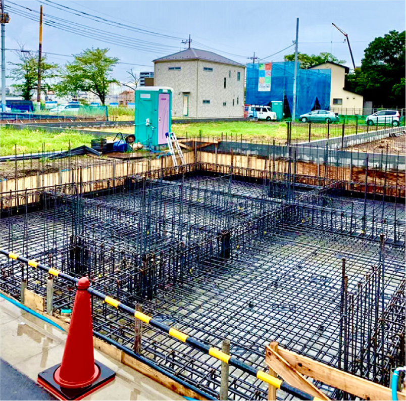 写真(RC造基礎配筋)