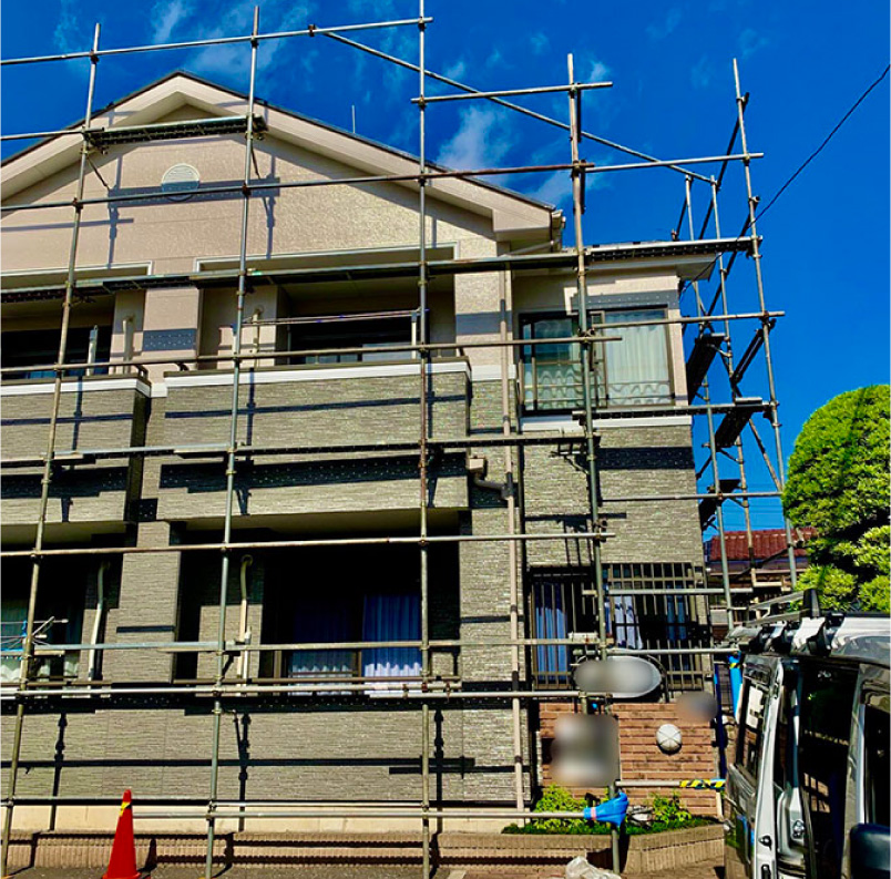 写真(戸建単管足場)